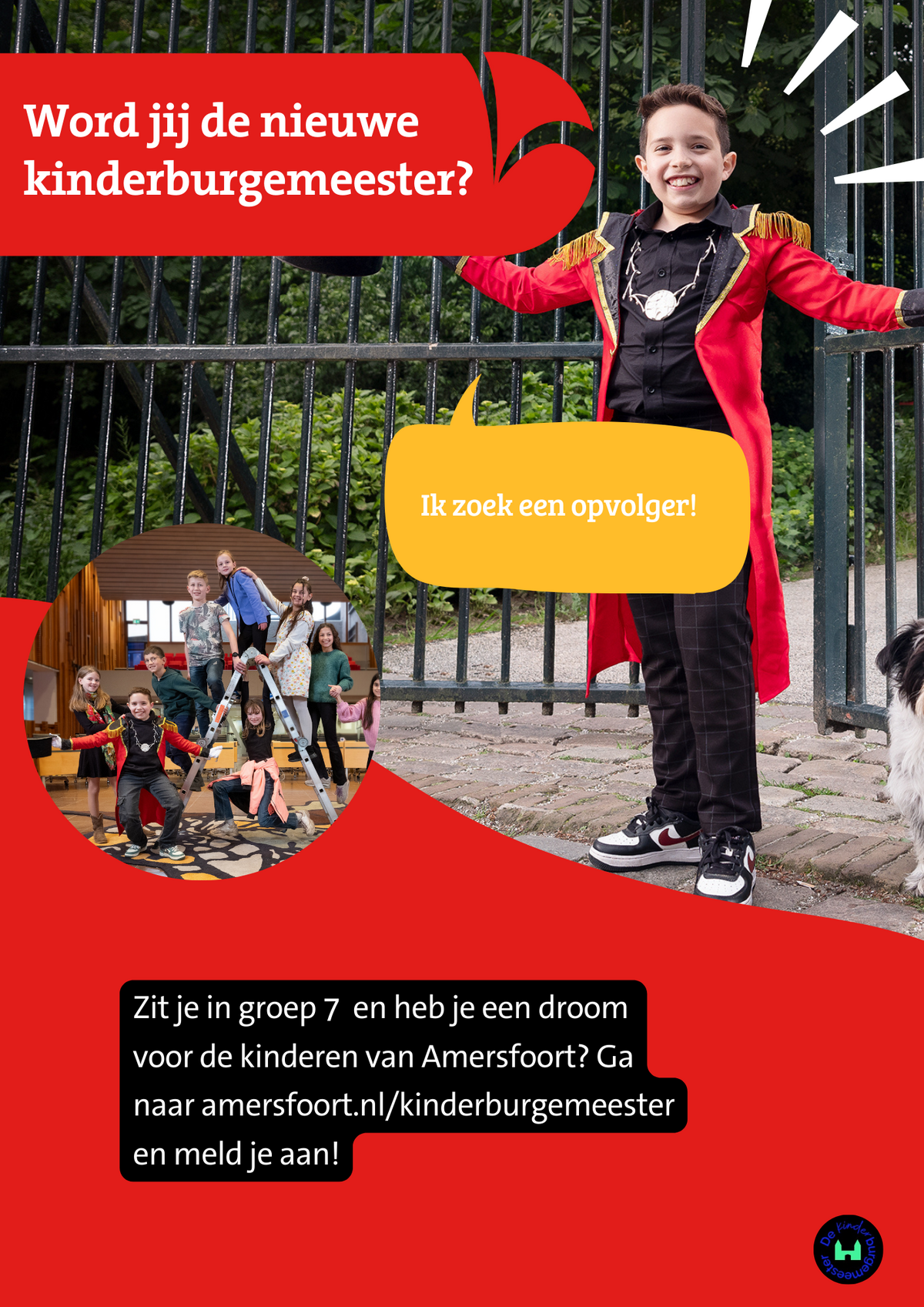 Oproep kinderburgemeester 2025 - Gemeente Amersfoort